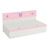 Renata Engineered Wood Box Storage Bed in Pink Colour