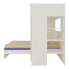 Siona Engineered Wood Box & Drawer Storage Bunk Bed Lavender Purple