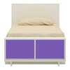 Minerva Engineered Wood Drawer Storage Bed in Purple Colour