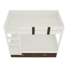 Adonica Engineered Wood Drawer Storage Bunk Bed Coffee Walnut