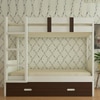 Adonica Engineered Wood Drawer Storage Bunk Bed Coffee Walnut