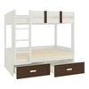 Adonica Engineered Wood Drawer Storage Bunk Bed Coffee Walnut
