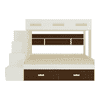 Austin Engineered Wood Box & Drawer Storage Bunk Bed Coffee Walnut
