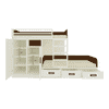 Eskada Engineered Wood Box & Drawer Storage Bunk Bed Coffee Walnut