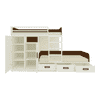 Eskada Engineered Wood Box & Drawer Storage Bunk Bed Coffee Walnut