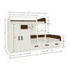 Eskada Engineered Wood Box & Drawer Storage Bunk Bed Coffee Walnut