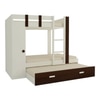 Evita Trundle Engineered Wood Box Storage Bunk Bed Coffee Walnut