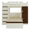 Siona Engineered Wood Box & Drawer Storage Bunk Bed Coffee Walnut