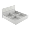 Alvin Engineered Wood Queen  Size Bed With Box Storage (Frosty White Finish, Frosty White Colour)