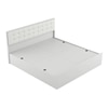 Alvin Engineered Wood Queen  Size Bed With Box Storage (Frosty White Finish, Frosty White Colour)
