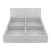 Carnival Queen Bed With Box Storage In Frosty White Color