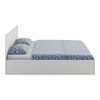 Carnival King Bed With Box Storage In Frosty White Color