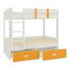 Adonica Engineered Wood Drawer Storage Bunk Bed Mango Yellow