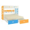 Astra Engineered Wood Box & Drawer Storage Bunk Bed Mango Yellow Azure Blue