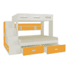 Austin Engineered Wood Box & Drawer Storage Bunk Bed Mango Yellow