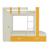 Evita Trundle Engineered Wood Box Storage Bunk Bed Mango Yellow