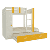 Evita Trundle Engineered Wood Box Storage Bunk Bed Mango Yellow