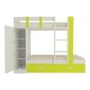Evita Trundle Engineered Wood Box Storage Bunk Bed Lime Yellow