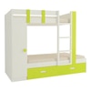 Evita Trundle Engineered Wood Box Storage Bunk Bed Lime Yellow