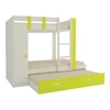 Evita Trundle Engineered Wood Box Storage Bunk Bed Lime Yellow