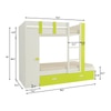 Evita Trundle Engineered Wood Box Storage Bunk Bed Lime Yellow