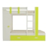 Evita Trundle Engineered Wood Box Storage Bunk Bed Lime Yellow