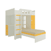 Siona Engineered Wood Box & Drawer Storage Bunk Bed Mango Yellow