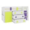 Sonoma Engineered Wood Drawer Storage Bed in Yellow Colour