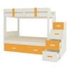 Suvina Engineered Wood Drawer Storage Bunk Bed Mango Yellow