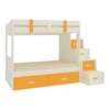 Suvina Engineered Wood Drawer Storage Bunk Bed Mango Yellow
