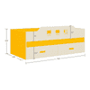 Calypso Engineered Wood Drawer Storage Bed in Yellow Colour