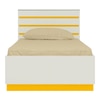 Paloma Engineered Wood Box Storage Bed in Yellow Colour