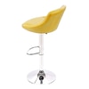 Winston Leatherette Bar Stool (Yellow Finish)