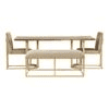 Aversa Rectangle Acacia Wood 6 Dining Set