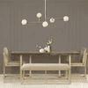 Aversa Rectangle Acacia Wood 6 Dining Set