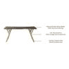 Armdale Acacia Wood 6 Dining Table