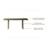 Aurillac Acacia Wood 6 Dining Table