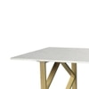 Aurillac Stone 6 Seater Dining Table in Powder Coating Finish