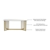 Allendale Marble 6 Dining Table