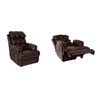 Amet One Seater Manual Recliner in Brown Colour