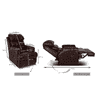 Amet One Seater Manual Recliner in Brown Colour