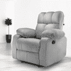 Helios Fabric One Seater Recliner in Grey Colour