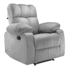 Helios Fabric One Seater Recliner in Grey Colour
