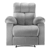Helios Fabric One Seater Recliner in Grey Colour