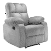 Helios Fabric One Seater Recliner in Grey Colour