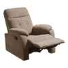 Rx5 Fabric One Seater Manual Recliner in Belgian Beige Colour
