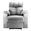 Helios Fabric One Seater Motorized Recliner in Grey Colour