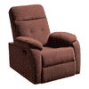 Rx5 Fabric One Seater Manual Recliner in Turkish Brown Colour