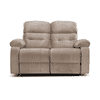 Avion Fabric Two Seater Manual Recliner in Beige Colour
