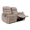 Avion Fabric Two Seater Manual Recliner in Beige Colour